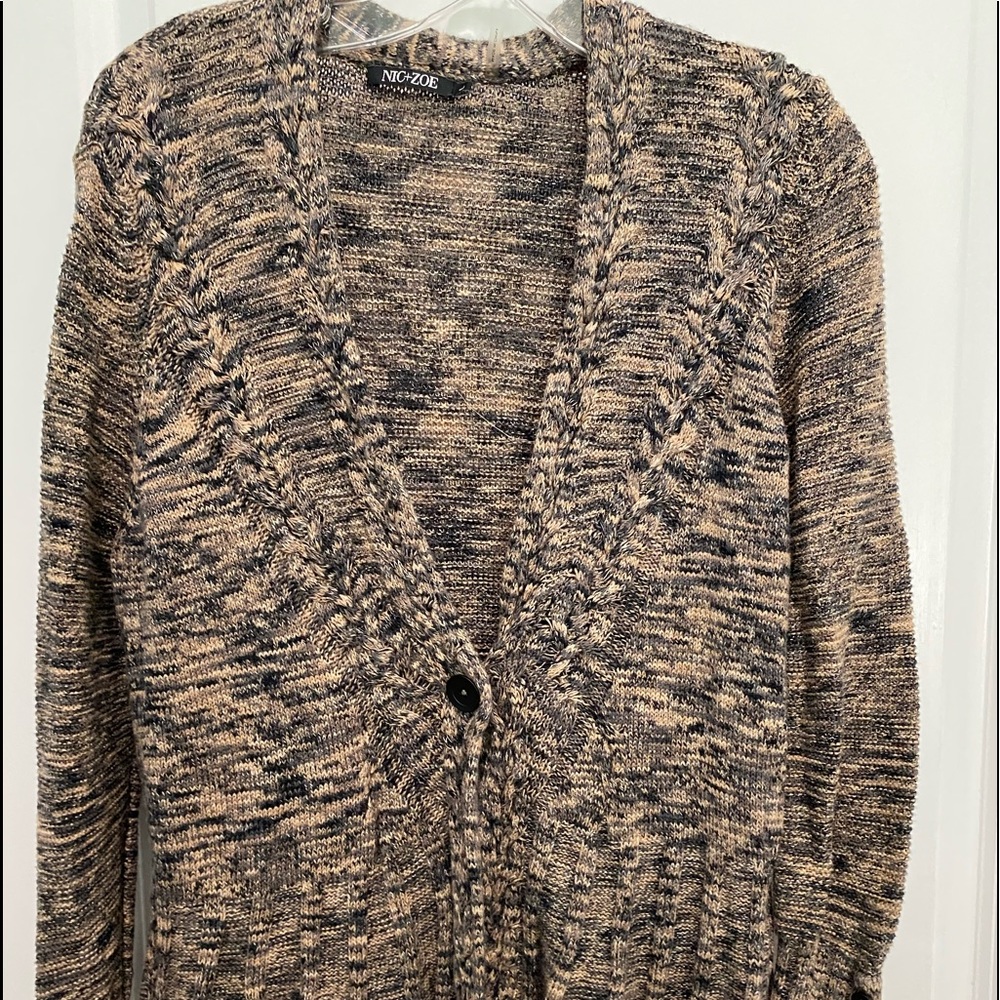 Nic + Zoe buttoned cardigan, Sz L